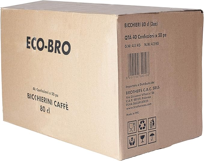 Bicchierini Caffè 80 ml ECO-BRO